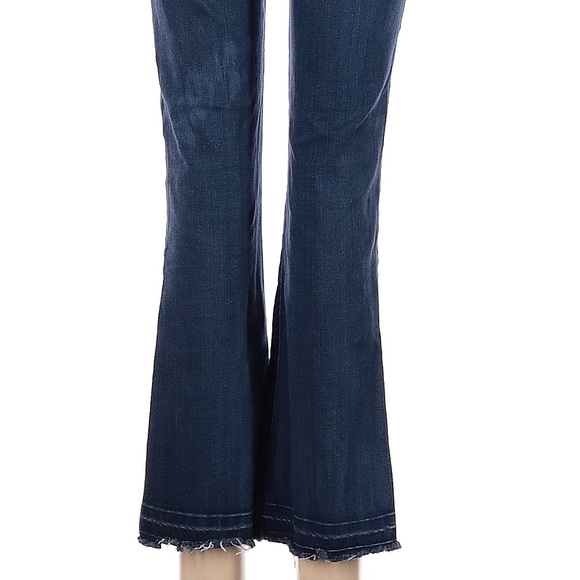 Anthropologie 3x1 Mid Rise Cargo pocket Cropped kick boot Jeans Size 26 - Picture 6 of 11